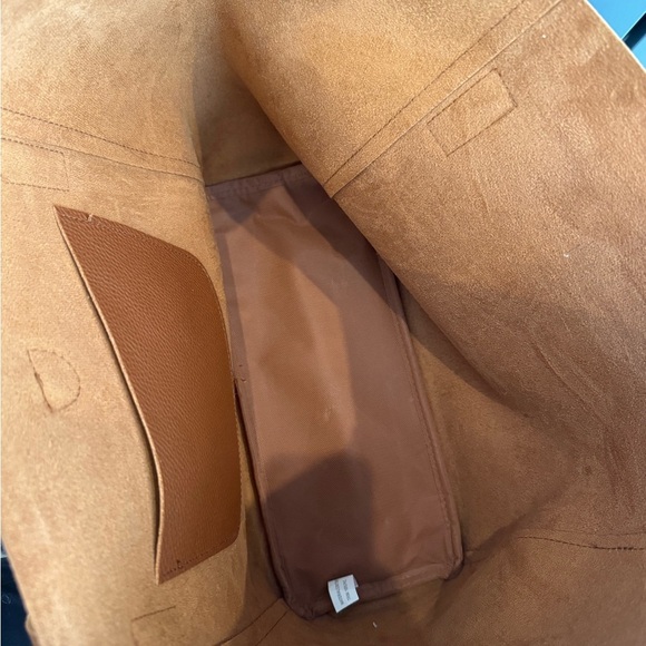 Tanger Brown Leather Tote Bag with Tassel - Picture 3 of 3